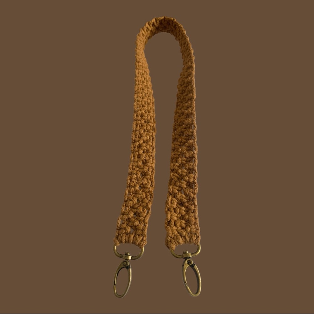 Vintage macrame handbag with Strap - Picture 10 of 16